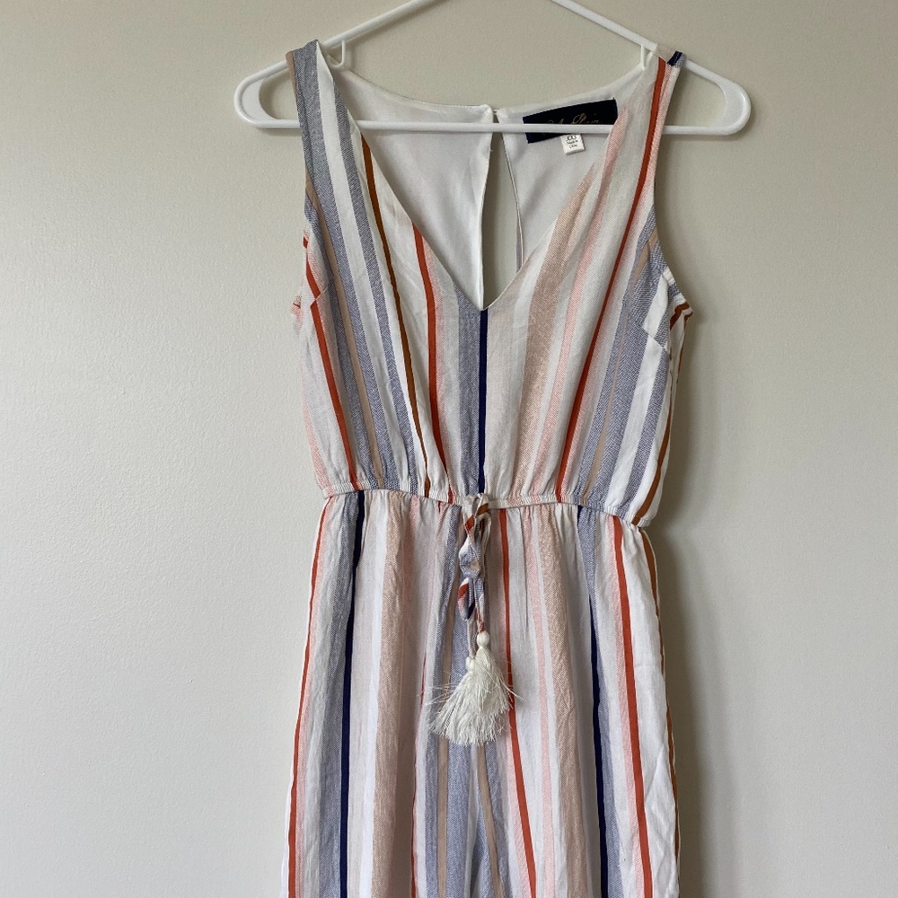 NWOT Blue Rain Pastel V-Neck Jumpsuit | XXS